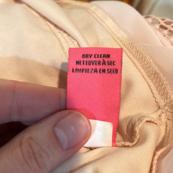 BETSEY JOHNSON Confection Pink Blush Lace Overlay Sheath Dress, Size 6 - Picture 12 of 12